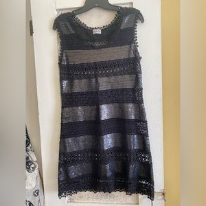 Philosophy di Alberta Ferretti, 4, stunning LBD crochet and sequin 🖤🖤🖤